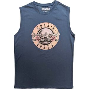 Guns N' Roses - Classic Logo Tanktop - M - Blauw