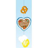 Oktoberfest versiering hangdecoratie - Brandvertragende oktoberfest slinger 85 cm - Slinger gruss von oktoberfest