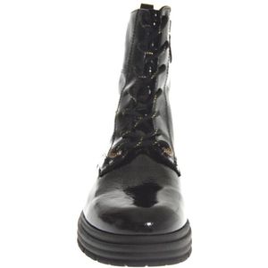 Piedi Nudi Manhattan 2 Lak Black Patent Dames Veterboot - Zwart - 39