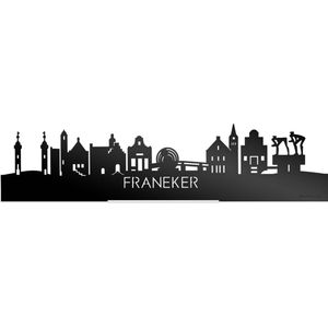 Standing Skyline Franeker Zwart Glanzend - 60 cm - Woondecoratie design - Decoratie om neer te zetten en om op te hangen - Meer steden beschikbaar - Cadeau voor hem - Cadeau voor haar - Jubileum - Verjaardag - Housewarming - Interieur -