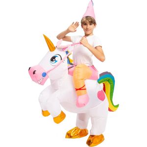 Halloween - Ride a unicorn - zelf opblaasbaar kostuum - kinderkostuum