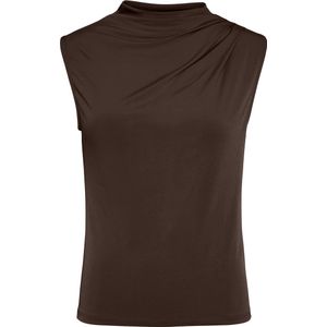 PIECES - PCMADISON SL DRAPED TOP NOOS BC - Dames - T-shirts