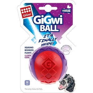 GiGwi GiGwi BALL SQUEAK Hondenspeelgoed - 6cm - Rood - Duurzaam - Ontwikkeling Intelligentie