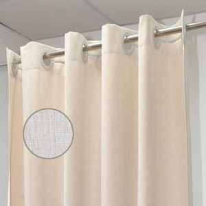 Lang douchegordijn - waterafstotend - 1 stuk - beige