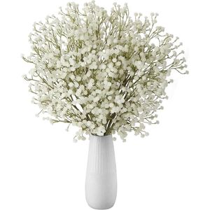 Kunstmatige Gypsophila bloemboeket, decoratieve kunstbloemen voor thuis, bruiloft, feest, decor, boeket, verpakking van 10