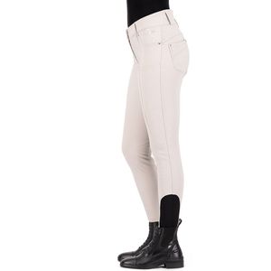 Hv Polo Rijbroek Hv Polo Hvpellen Highwaist Full Grip Lichtgrijs