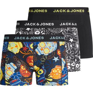 JACK&JONES JUNIOR JACSUGAR SKULL TRUNKS 3 PACK NOOS JNR Jongens Onderbroek - Maat 140