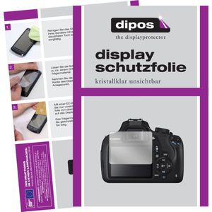 dipos I 2x Beschermfolie helder geschikt voor Canon EOS 1200D Folie screen-protector