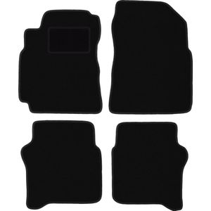 Zwarte veloursmatten voor: Nissan Primera P12 stationwagen, sedan, liftback (2001-2007)