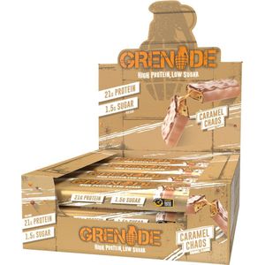 Grenade Carb Killa Bars - Proteïne Repen - Karamel Chaos - 12 Eiwitrepen (720 gram)