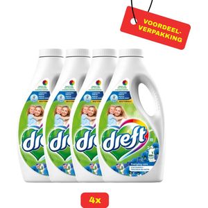 4 x Dreft Wasmiddel Ochtendfris 4 X 1600ml - Voordeelverpakking