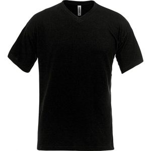 Fristads V-Hals T-Shirt 1913 Bsj - Zwart - 2XL