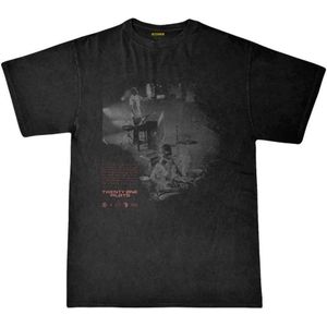 Twenty One Pilots - Masked Heren T-shirt - L - Zwart