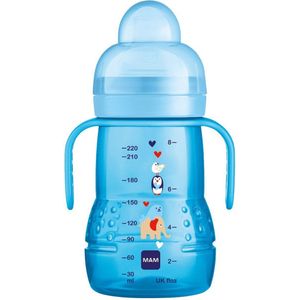 MAM Trainer+ | MAM drinkbeker | MAM drinkfles | Blauw | 220ML