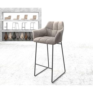 Barstoel Yulo-Flex slipframe metaal vintage taupe