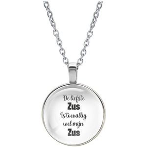 Ketting Glas - De Liefste Zus Is Toevallig Wel Mijn Zus