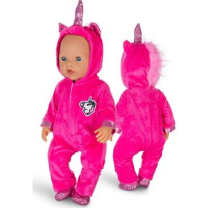 Isa's Friends® - Poppenkleding - Kleertjes geschikt voor o.a. BABY born - 43 cm - Unicorn Pnesie