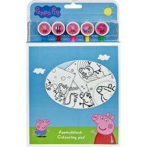 Undercover - Peppa Pig Coloring Pad with Coloured Pencils