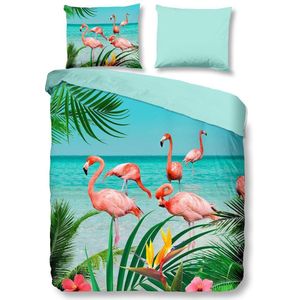 Comfortabele Dekbedovertrek Flamingo | 240x200/220 | Strijkvrij | Heerlijk Zacht En Soepel