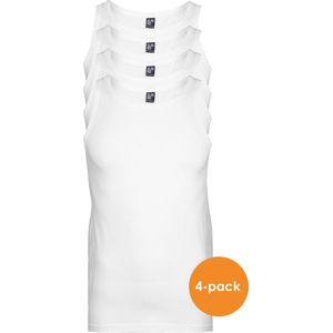 ALAN RED singlets Oakland (4-pack) - O-hals stretch - wit - Maat: XXL