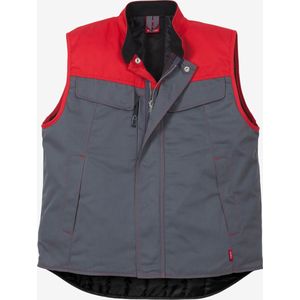 Fristads vest 5312 luxe, bodywarmer | maat XL | Charcoal /rood