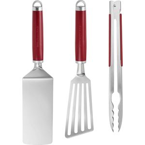 KitchenAid 3-delige grillset voor binnen Empire Red