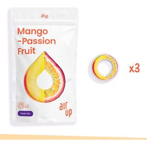 air up 3er Packket Pods - Smaak Mango & Passievrucht - Voor het op smaak brengen van Water, 0 Suiker, 0 Calorie