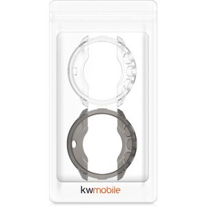 kwmobile 2x Hoes voor geschikt voor Suunto 9 / 9 Baro / Spartan Sport Wrist HR - Siliconenhoes voor sporthorloge transparant / zwart / transparant