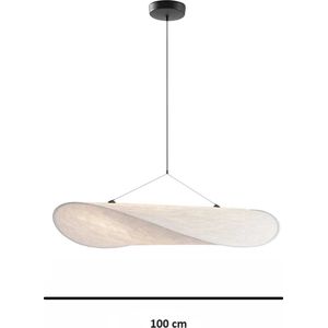 YMA® Design Hanglamp LED - 100cm Breed - Verstelbaar Snoer tot 200cm - Home Decor - Zijden Stof