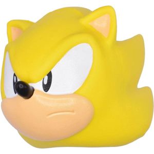 Just Toys Sonic the Hedgehog Mega Squishme Anti-Stress Figure Super Sonic 15 cm Mini-Figuur
