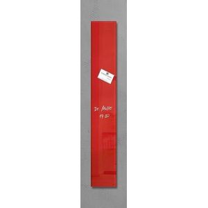 Sigel glasmagneetbord - Artverum - 12x78cm - rood - SI-GL104