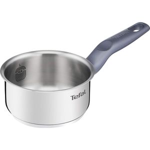 Daily Cook steelpan van roestvrij staal, 12 cm, 0,6 liter, versterkte bodem, geschikt voor alle warmtebronnen, inclusief inductie, hoge geleiding en weerstand, van gerecyclede materialen