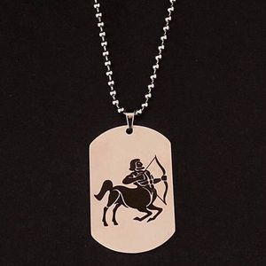 Boogschutter / Sagittarius Sterrenbeeld Ketting met Hanger - Kettingen Heren Dames - Astrologie - Cadeau voor Man - Mannen Cadeautjes