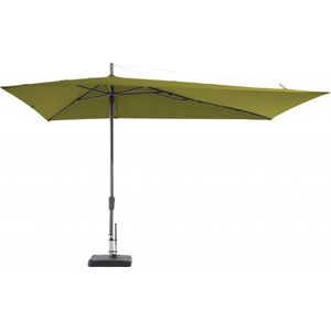 Asymetrique 360x220 sage groen met verrijdbare 60kg voet