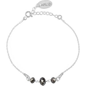 ARLIZI 2002 Armband zwart Swarovski kristal briolette - 925 sterling zilver