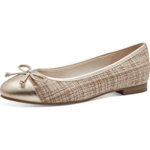 Marco Tozzi Dames Ballerina - 22118-453 Cream/Multi - Maat 36