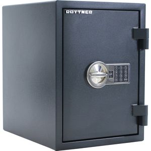 Rottner Brandwerende en Inbraakwerende Documentenkluis Fire Hero 50 Elektronisch Slot|49x36x45 cm|Certificaat Inbraak: Grade I volgens EN 1143-1|Brandwerendheid: LFS 30P volgens EN 15659 BG|