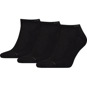 Calvin Klein Sneaker (3-pack) - heren enkelsokken - zwart - Maat: One size