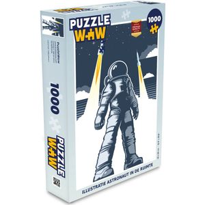 Puzzel Astronaut - Raket - Ruimte - Legpuzzel - Puzzel 1000 stukjes volwassenen