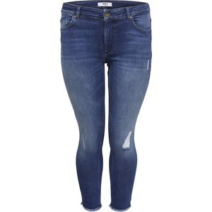 ONLY CARMAKOMA CARWILLY REG SKINNY ANK JEANS MBD NOOS Dames Jeans - Maat 42