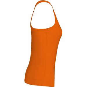 Tank Top Dames XL Kariban Mouwloos Deep Orange 100% Katoen