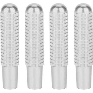Deurvergrendelingspen 4 stuks - Afdekking deurslot pen - 95 mm aluminiumlegering - Auto-binnenvergrendelingspen - Knopafdekking - GLC GLE GLS Vito E/C-klasse - Zilver .