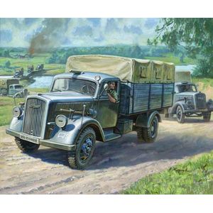 Zvezda - German 3t Truck (Zve6126) - modelbouwsets, hobbybouwspeelgoed voor kinderen, modelverf en accessoires