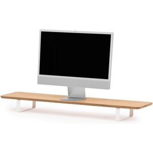 Dual Monitor Standaard – Beeldschermverhoger – Eikenhout