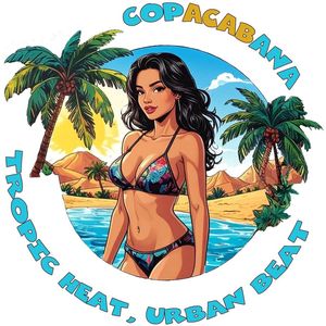 ACAB Copacabana T-shirt – Tropisch Design met Statement – Rood Heren T-shirt - Maat S