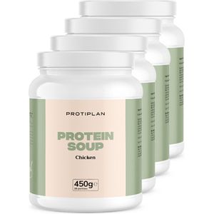 Protiplan | Voordeelpot Kippensoep | 4 stuks | 4 x 450 gram | Eiwitrijk | Afvallen met gezond en lekker eten!