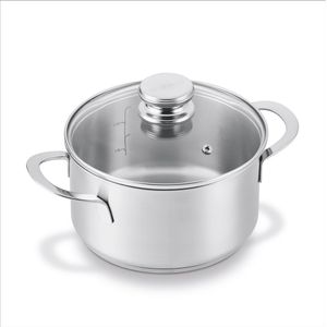 BRABANTIA ENJOYMENT Kookpot - met deksel -  Ø 20 cm - RVS - inductie