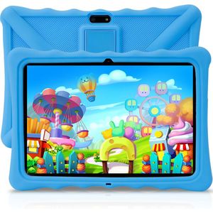 ZINLY® Kindertablet XL - Tablet - 10 inch - 5000 mAh batterij - Android 10.0 - Langdurig gebruik - Kids Proof - Kinder tablet voor kinderen vanaf 3 jaar - Incl beschermhoes & Ouderlijk Toezicht App - Blauw