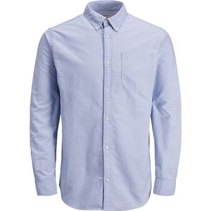 Jack & Jones - Heren Overhemden Classic Oxford - Blauw - Maat L