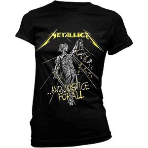 Metallica Dames Tshirt -L- And Justice For All Tracks Zwart